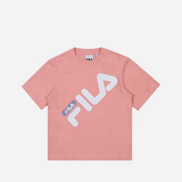 Fila Tričká Detske Ruzove - Pisa Crew Neck S/S Vypredaj - Slovakia 92730-SPUA